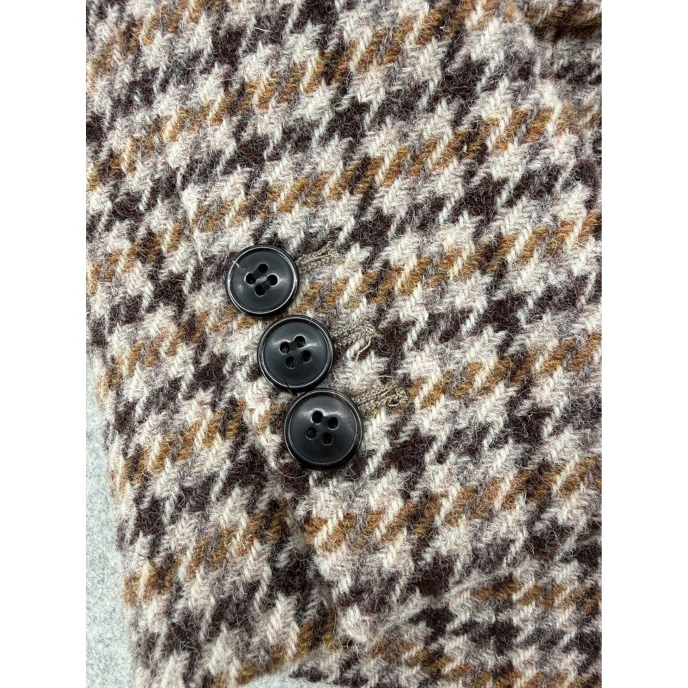 Isabel Marant Etoile Kerstin Blazer Women's 44 Brown Wool Houndstooth Old Money - Picture 7 of 14